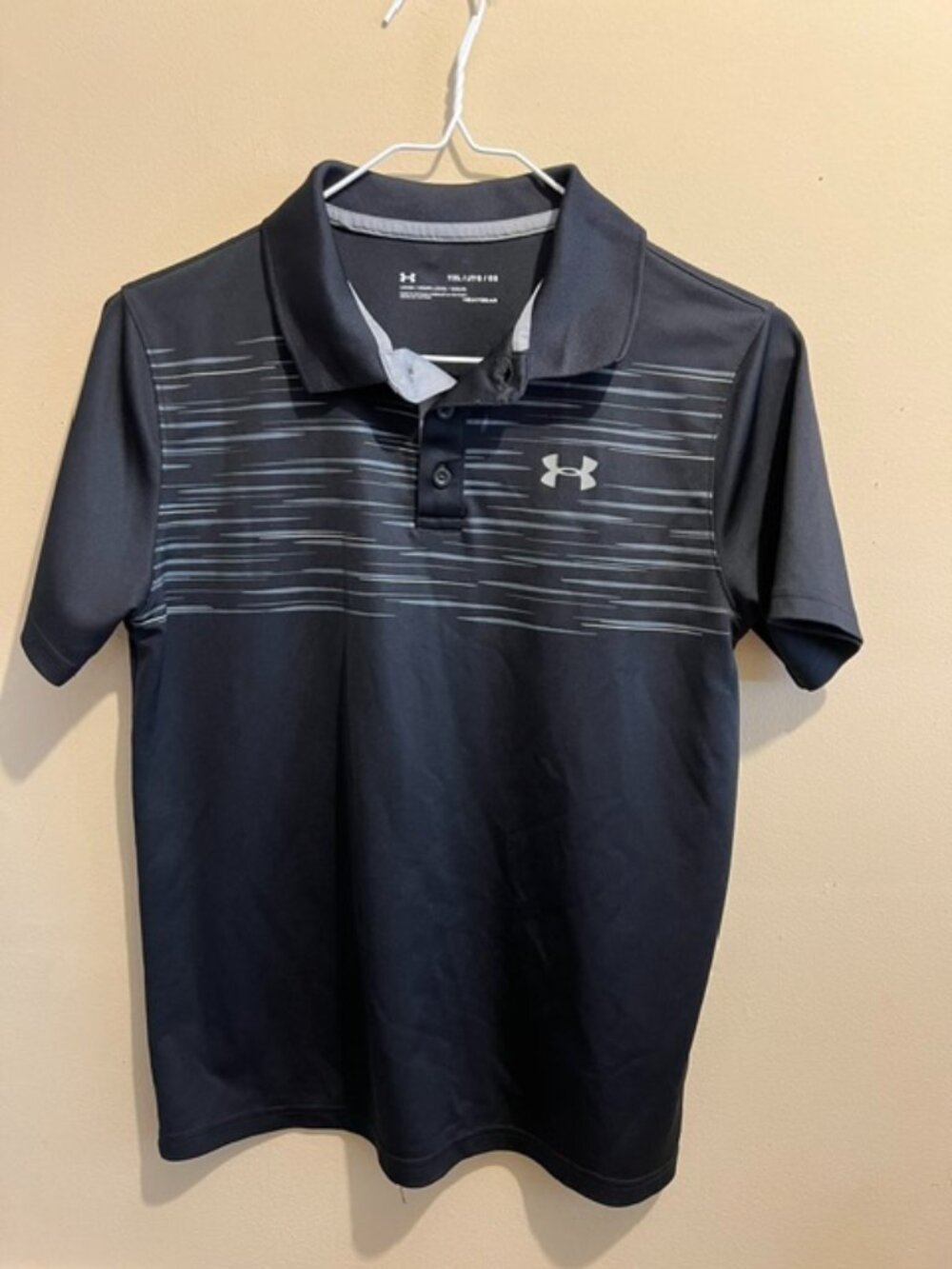 Hurley, Boys Shirt, black w/gray dash print